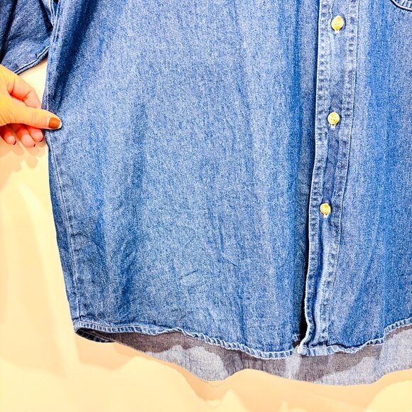BLUE GENERATION | Minnesota denim shirt  | Classic casual denim | Men's XL * - Picture 5 of 8